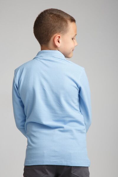 Dragora Поло з довгим рукавом і коміром світло-блакитного кольору