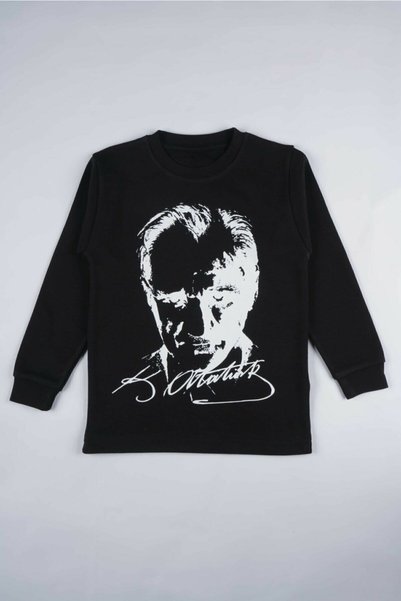 Generic Brand LONG SLEEVE ATATURK PRINTED T-SHIRT