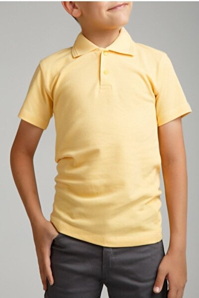 Bebek işi Short Sleeve Kids Solid Color School Lakos T-Shirt