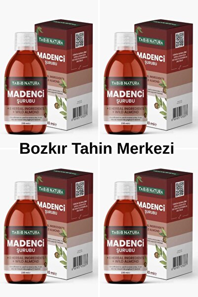 Tabib Lokman Tabib Natura Bozkır Tahin Merkezi Madenci Şurubu 230 ml X 4 adet...