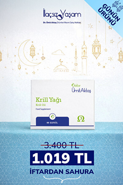 Dr. Ümit Aktaş Krill Yağı - 500mg - Kolin Ve Astaksantin Içeren Hava Sızdırma...