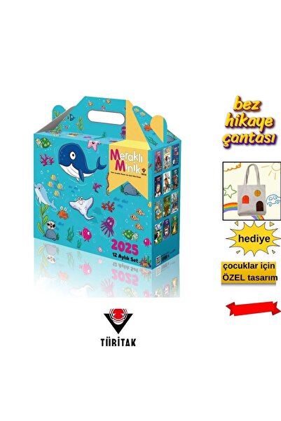Tübitak Yayınları TÜBİTAK Meraklı Minik Dergisi 2025 Yılı Kutu Seti | 12 Aylı...