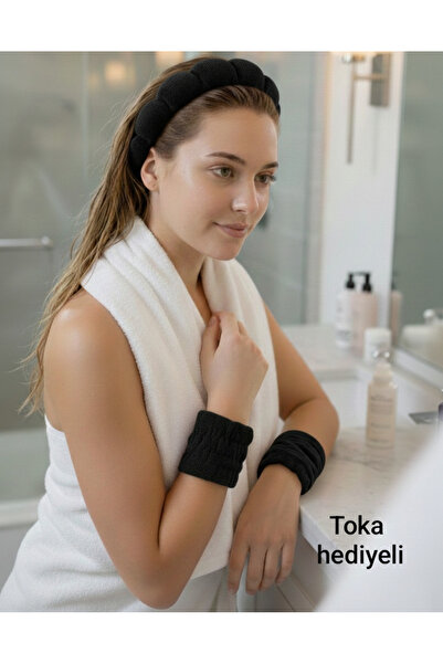 MutluBiDünya Yüz Yıkama Cilt Bakımı ve Spa Yaparken Kullanılan Taç ve Bilekli...