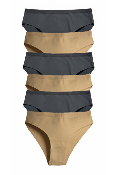 Berrak Lazer Kesim Beli Dikişli Kadın Külot 6’lı Paket