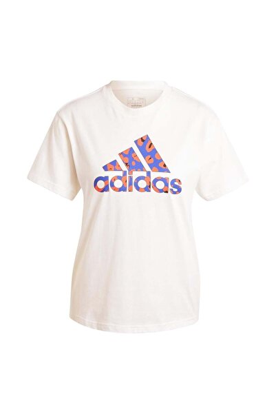adidas تي شيرت أبيض W ANIMAL T IY3435