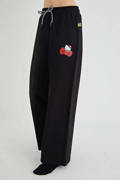 Hello Kitty Licensed Printed Women's Lycra Loose Sweatpants