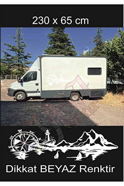 EYBA STİCKER ملصق بوصلة المنارة 230x65 سم 1 قطعة