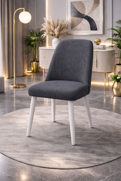 ÖZMAKAN غطاء كرسي بيضاوي كبير، غطاء كرسي قطعة واحدة