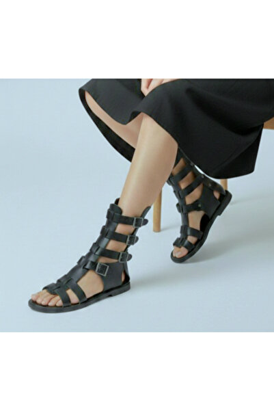 Bostini Leather Short Festival Gladiator Sandals
