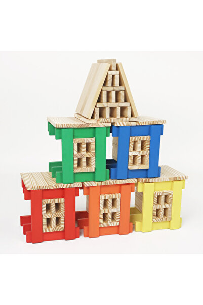 Wooden Blocks Educational Developer 300 Pieces Colorful Building Blocks Wooden Toy Intelligence Game Depomix