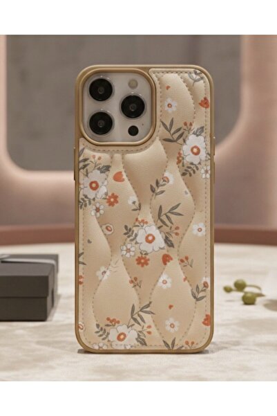 KILIF HOUSE حافظة مبطنة بنمط زهور متوافقة مع هاتف آيفون 15 برو ماكس