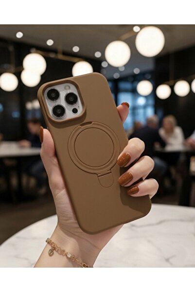 KILIF HOUSE حافظة سيليكون متوافقة مع آيفون 11 مع حامل معدني