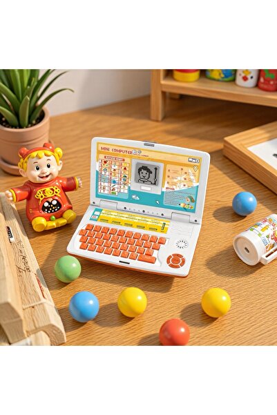 Universul Jucăriilor Laptop Educațional Portocaliu Copii – Învață Engleza pri...