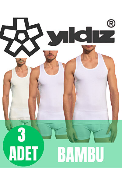 murays Star Men's 3-Pack Organic Bamboo Undershirt