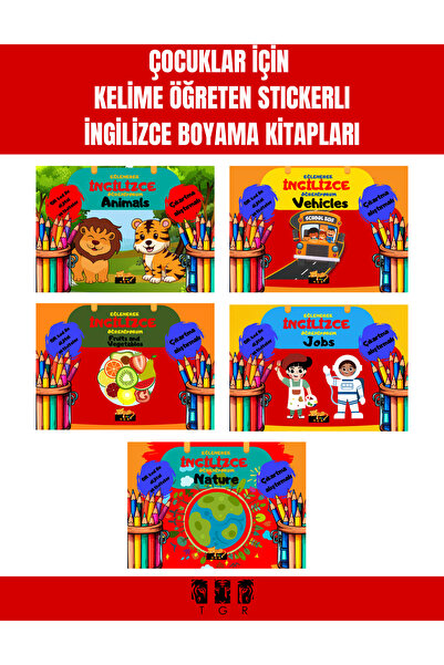 TGR PUBLICATIONS Çocuklar Için Ingilizce Eğitim Seti - Eğlenerek Ingilizce Öğ...