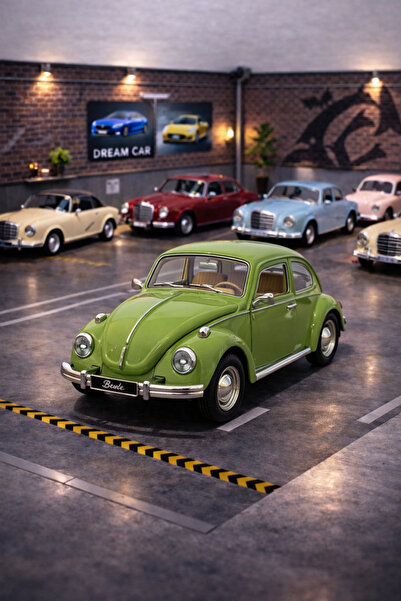 MODEL HEDİYELİK 1:24 Vosvos Sesli Işıklı Metal Araba