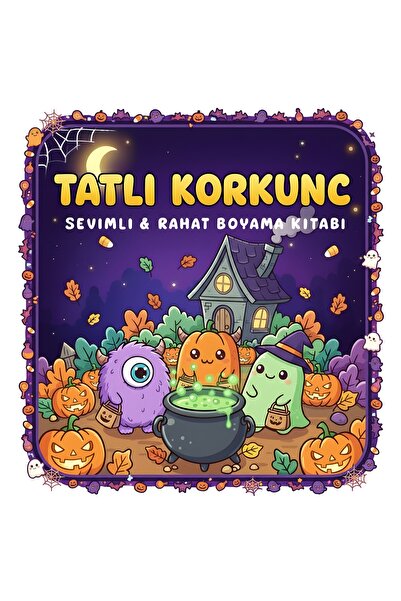 M&H Coloring Tatlı Korkunç - 21x21 Boyama kitabı Çocuk ve Yetişkinler için