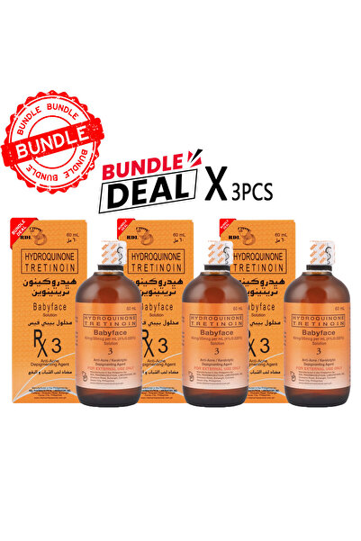 RDL محلول بيبي فيس هيدروكينون تريتينوين مضاد لحب الشباب ومزيل للتصبغات RX3 - ...