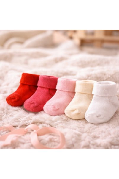 Novibaby 5 Pack Bamboo Newborn Baby Socks I Love I Baby Girl Boy Socks