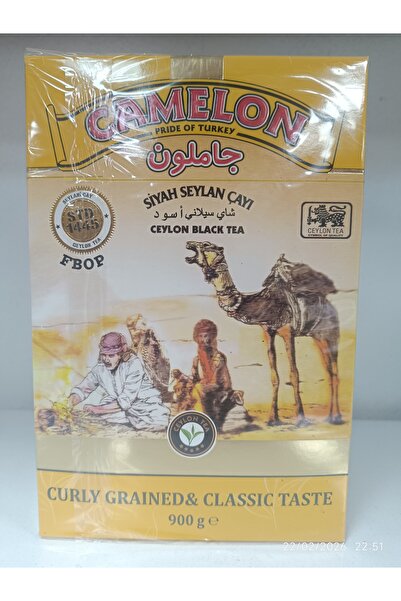 CAMELON TEA CAMELON SİYAH SEYLAN ÇAYI (KIVIRCIK TANELİ & KLASİK TAT) 900 GR
