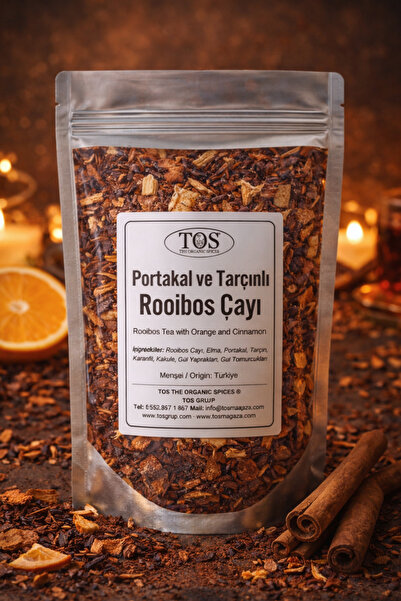 TOS The Organic Spices شاي رويبوس الشتوي بالبرتقال والقرفة 40 جرام (1.) شاي ر...