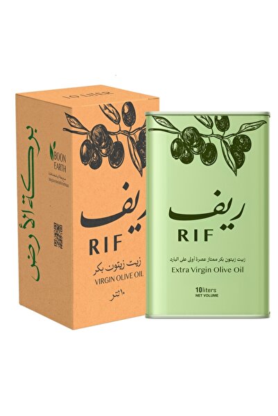 REF زيت زيتون بكر ممتاز RIF 10 لتر عصر بارد أولي