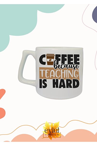 Eylül Design Teacher Themed Special Design Printed Luxury Ceramic Mug Cup Tea...