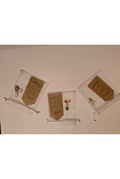 Nu Cadou set breloc, sac organza ,bratara snur si card carton