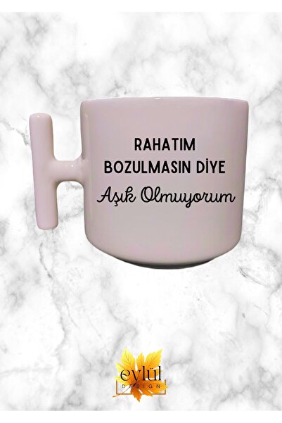Eylül Design I Don'T Fall in Love so It Doesn'T Get Corrupted Fun Cream Color...