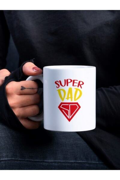 Eylül Design Father Themed Written Special Design Printed Mug Cup Gift Tea-Co...