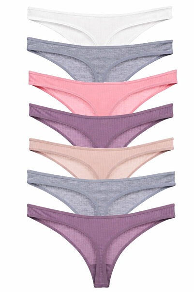 Vanilya Secret Βαμβακερό στρινγκ 7 Συσκευασία