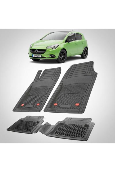 TEAMCAR Covorașe auto compatibile cu Opel Corsa E Hatchback 2014-2019 |   Negru
