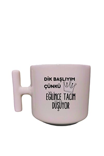 Eylül Design أنا متوجه لأنه عندما أنحني للأسفل، يسقط تاجي، كوب T بتصميم خاص م...