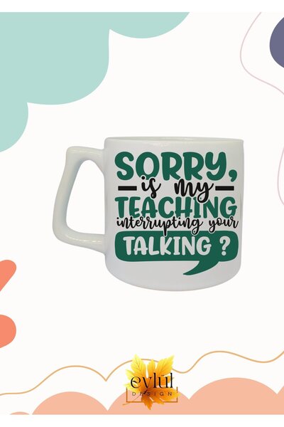 Eylül Design Teacher Themed Special Design Printed Luxury Ceramic Mug Cup Tea...