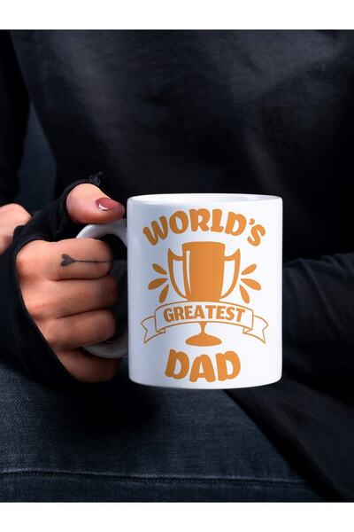 Eylül Design Father Themed Written Special Design Printed Mug Cup Father's Da...