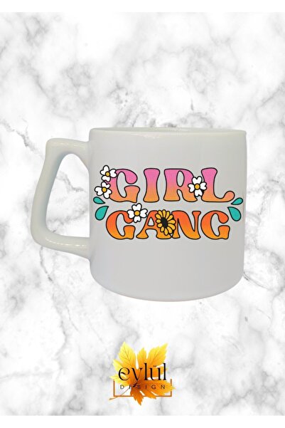 Eylül Design Girl Gang Themed Special Design Printed Luxury Ceramic Mug Cup B...