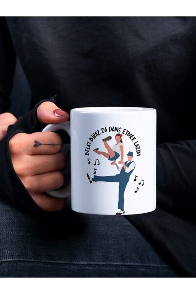 Eylül Design We Need to Dance Series Special Design Printed Mug Cup - Motivat...