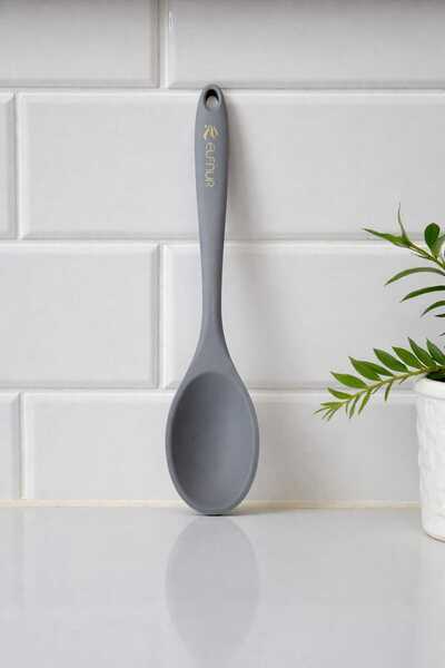 elfnur 1 Adet 28.Cm  Sert Uçlu Isıya Dayanıklı Yanmaz Yapışmaz Silikon  Yemek...