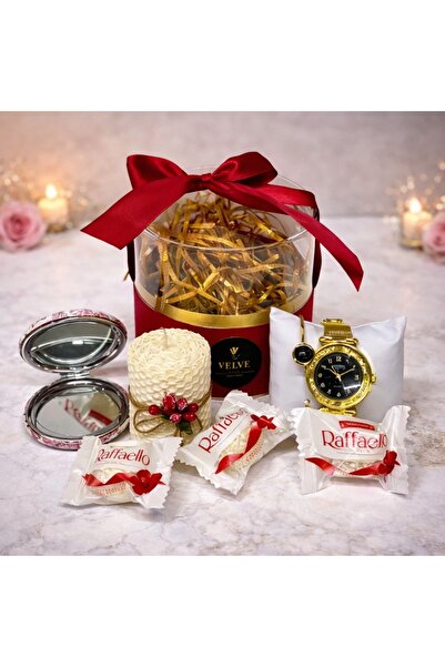 velve Set elegant Strong Vibe, femei, oglinda,ceas,bratara, praline Raffaello...