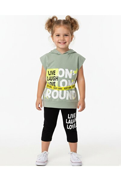 VOY KİDS LETOVSKI SET LEGINGSA ZA DEVOJČICE 2-3-4-5-6 GODINA SA ŠAROVIM UZORA...