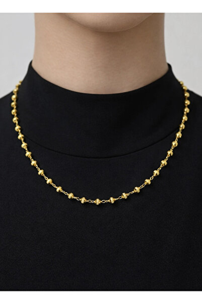 REDMOON GOLD 14 Ayar Altın Dorika Nohut Habbeli Kolye