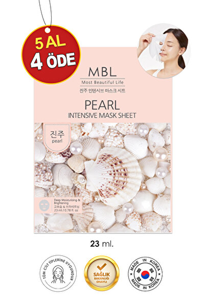 MBL Teresia MBL Pure Pearl Intensive Mask Sheet – İnci Özlü Aydınlatıcı ve Yo...