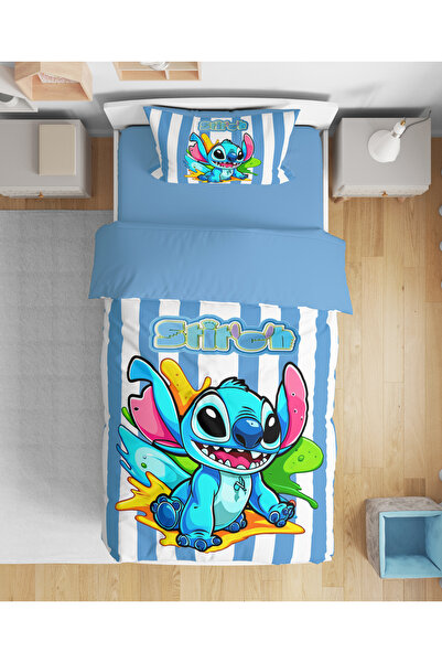 Erays Home طقم غطاء لحاف للأولاد مطبوع رقميًا ثلاثي الأبعاد بنمط ستيتش، طقم ن...