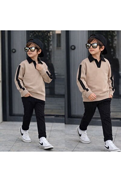 KOKOŞ BEBEK Şık & Tarz Paşalara Özel Çocuk Takım – Garnili Tasarım - 5/14 Yaş...