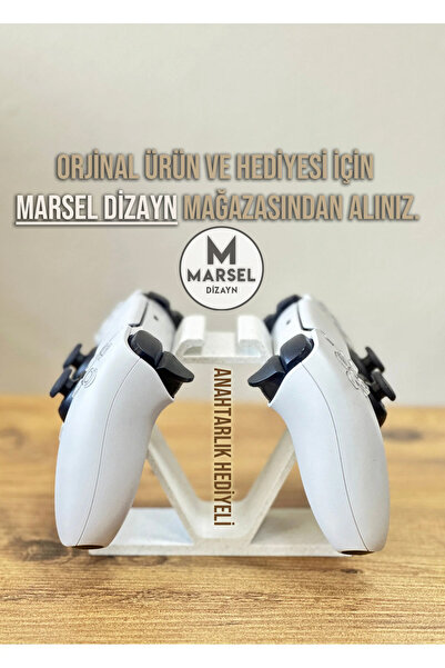 MarselDizayn Gamepad - Oyun Kolu Standı | PS5 PS4 Xbox PC Uyumlu | Üstten Art...