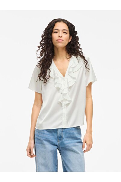 VILA Kurzarmhemd VIVINA