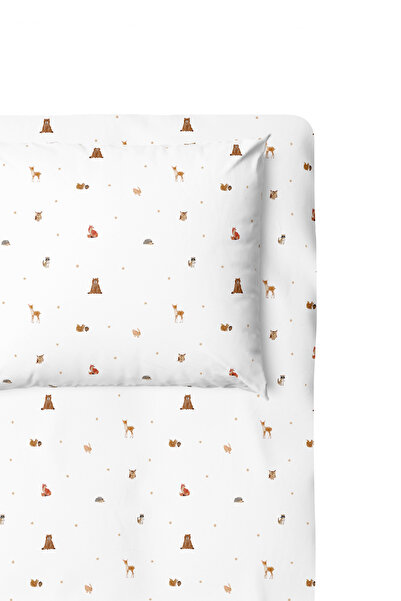 Casadora Baby طقم ملاءات أطفال من الساتان القطني 100% من فورست أميجوس - 70x14...