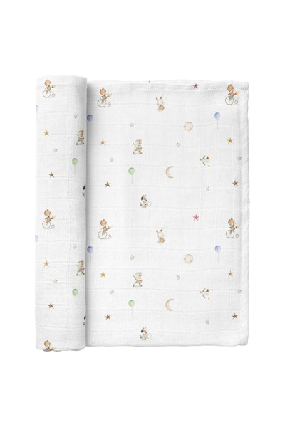 Casadora Baby غطاء سيركوس من الموسلين المغسول 100% قطن - 115x115 سم