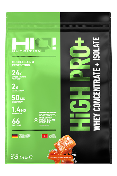 HIQ NUTRITION HIQ High Pro+ 2 Kg SALTED CARAMEL FLAVORED