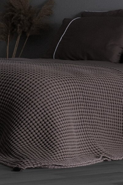 Casadora Home Fashion غطاء سرير مزدوج سميك من القطن بنسبة 100% - لون رمادي دا...